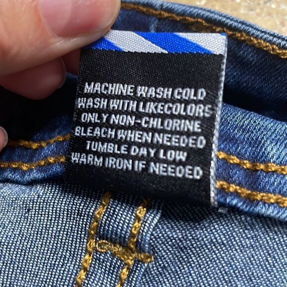 Flare Leg Cropped/Capri Stretch Denim Jeans sz 24W - Picture 12 of 16